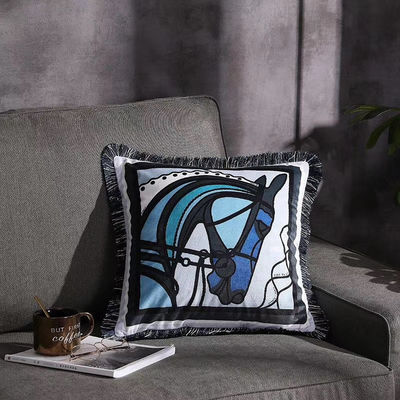 de 43*43cm Gedrukte Polyester van het het Hoofdkussengeval 100% van de Kussendekking Geometrische