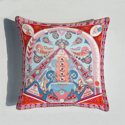 De geometrische Patronen drukten het Vierkant van de Kussendekking 45*45 Cm