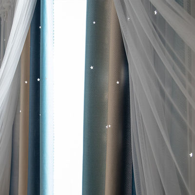 Van het de Stofferingsgordijn van venster de Witte Tulle van de de Stoffenzijde Garens van Warmful Zachte