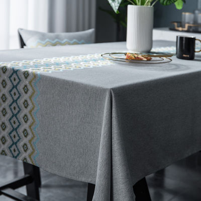Decoratieve van het de Dekkings Roze en Blauwe Tafelkleed van de Huwelijkslijst de Aangepaste tabeldekking