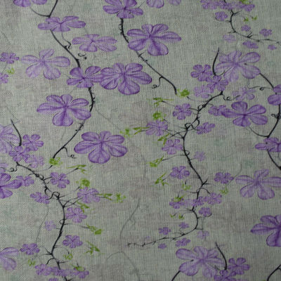 Digitaal de drukkatoen van de zomerbourgondië voor Dame Dress Linen Print