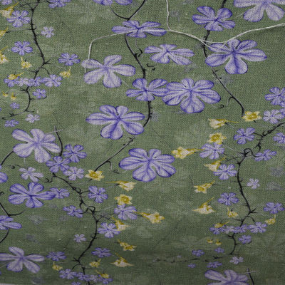 Digitaal de drukkatoen van de zomerbourgondië voor Dame Dress Linen Print