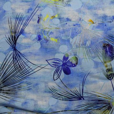 Digitale Polyester van het Katoenen Gedrukt Bloemen van het de Rameerayon Stoffenhuis Textiel100%