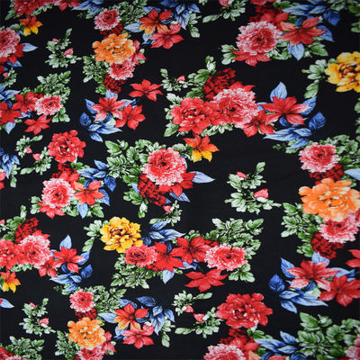 Het roterende van de de Viscosestof van het Drukrayon Geweven Textielkledingstuk Bloem