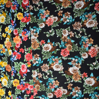 Het roterende van de de Viscosestof van het Drukrayon Geweven Textielkledingstuk Bloem