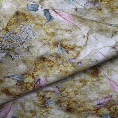 Bloemen van de de Stoffen Digitale Douane van de Polyesterdruk van het de Henneplinnen het Rayonstof