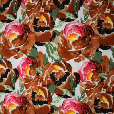 Duidelijke Digitale van de de Zijdejacquard van het Drukrayon Bloemen de Kledingsstof 45S*45S