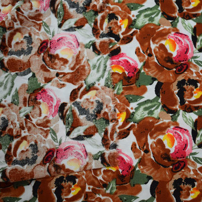 Duidelijke Digitale van de de Zijdejacquard van het Drukrayon Bloemen de Kledingsstof 45S*45S