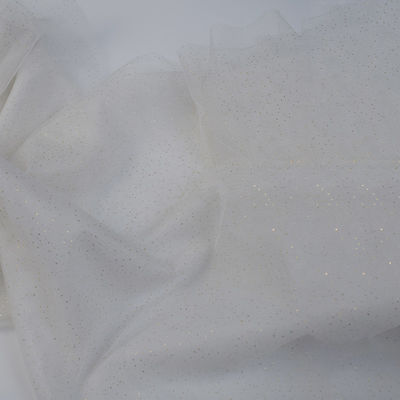 Spandex geborduurde Brokaatjacquard Elastisch Mesh Fabric