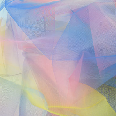 Het duidelijke Zachte Nylon Huwelijk van Tulle schittert Stof van Illusie de Bruids Tulle