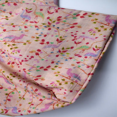 Van de de Rekchiffon van bloem de Digitale Katoen Gedrukte Spandex Stof 54*58