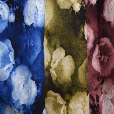 De geweven van de de Stoffen70% Viscose van Tencel Zachte Tulle van de het Mengseldruk Geverfte Keperstof Vast lichaam