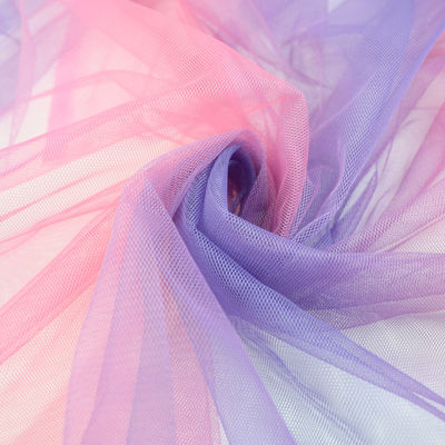 De Franse de Stoffenregenboog van Kant Zachte Tulle schittert Blauwe 51 Duim 52 duim