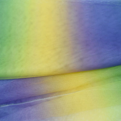 De Franse de Stoffenregenboog van Kant Zachte Tulle schittert Blauwe 51 Duim 52 duim