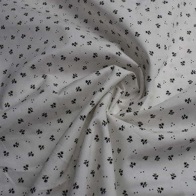 Katoenen van druklycra 115gsm Duidelijke Witte Stoffenvlam - vertrager