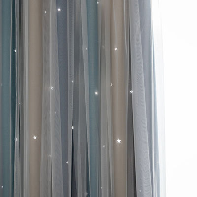 Zachte van de de Stoffengradiënt van het Polyestergordijn de Kleurenvlam - vertrager