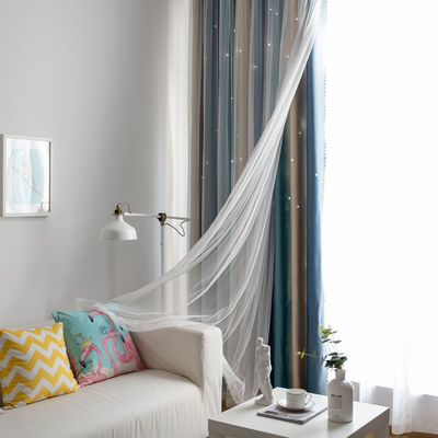 Zachte van de de Stoffengradiënt van het Polyestergordijn de Kleurenvlam - vertrager