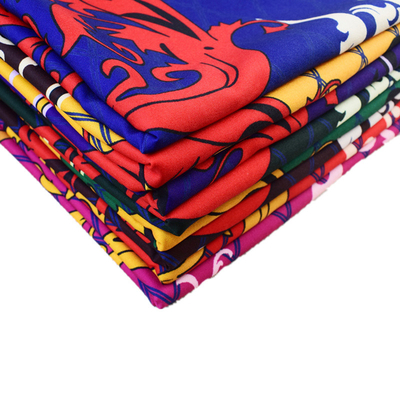 Digitale de Drukstof van de koningsblauwen100% Polyester voor Rok