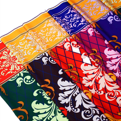Digitale de Drukstof van de koningsblauwen100% Polyester voor Rok