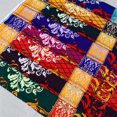 Digitale de Drukstof van de koningsblauwen100% Polyester voor Rok