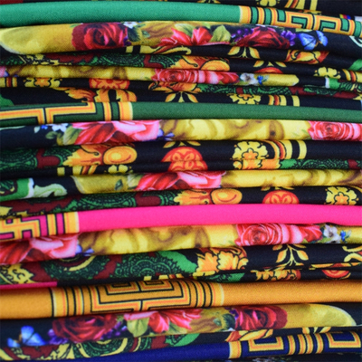 OEM Eiland drukte de Polyesterkleding van de Kledings Materiële Stof 100%