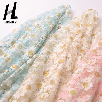 Lichtgewicht Gebreide Mesh Soft Tulle Fabric For-Dames Kleding