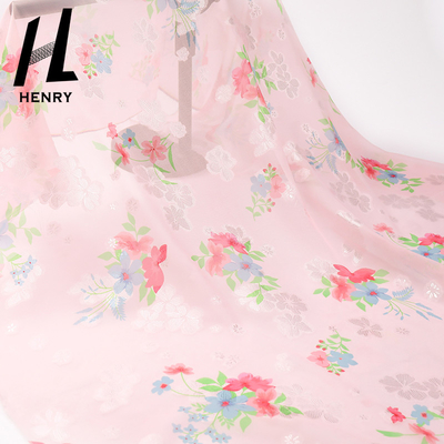 Van de de Stoffen100% Polyester van douane de Zachte Tulle Chiffon van de het Textielproductdruk voor Kledingstuk