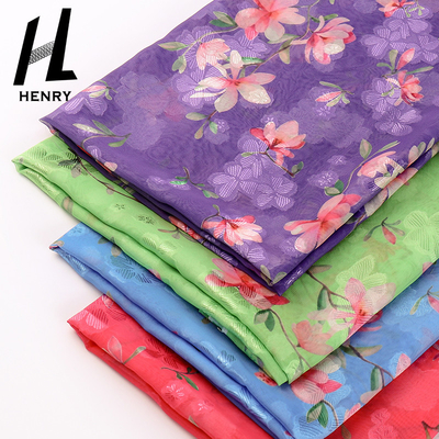 De geweven van de de Stoffen100% Polyester van Chiffon Zachte Tulle Digitale Druk