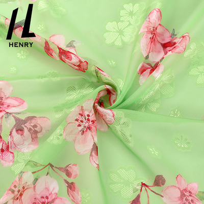 Van de de Chiffonstof van het douanepatroon de Druk Mesh For Decoration Accessories