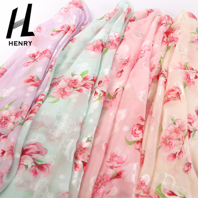 De bloemen Gedrukte Stof van de Polyesterchiffon voor de Textiel van het Manierkledingstuk