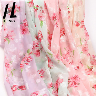 De bloemen Gedrukte Stof van de Polyesterchiffon voor de Textiel van het Manierkledingstuk