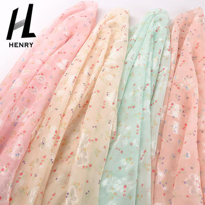 100% de Kleren van polyestermesh lace fabric polychrome for