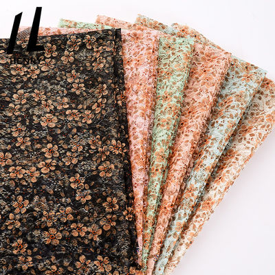 De hete van de het Huwelijkskleding van Tulle van de Verkoop Nieuwe Ontwerp Gedrukte Bloem van de de Stoffenluxe Naaiende Stoffen voor Kleding